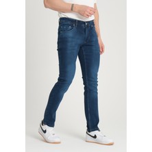 OneZero Erkek Mavi Regular Fit Denim Pantolon