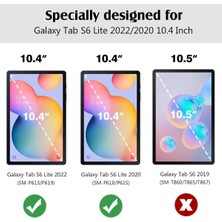 Fogy Samsung Galaxy Tab S6 Lite 10.4 SM-P610/P615 Için Çıkarılabilir Bluetooth Klavyeli Klavye Kılıfı