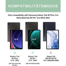 Fogy Samsung Galaxy Tab S9 Fe+Plus 12,4 Uymlu Bluetooth Türkçe Q Klavyeli Kılıfı (Tablet Değildir)