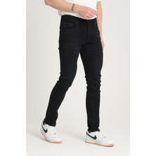 OneZero Erkek Siyah Regular Fit Denim Pantolon