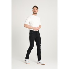 OneZero Erkek Siyah Regular Fit Denim Pantolon