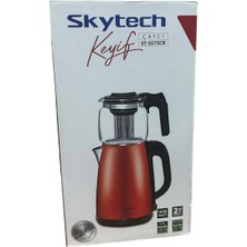 Keyif Çelik Cam Demlikli Çay Makinesi ST-5575