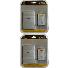 Cata CT-104 Kablosuz Kapı Zili (Gri)(2 Adet)