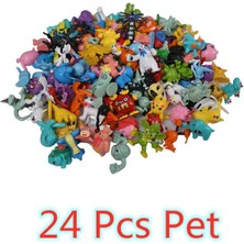 Zljnx 24 Style Pokemon Figure Toys Anime Pikachu Action Figure Model Ornamental Decoration Collect Toys For Children's Christmas Gift Random (Yurt Dışından)