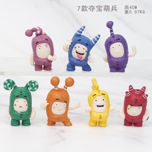 Zljnx 7pcs/set Cute Oddbods Action Figures Toys 4cm (Yurt Dışından)