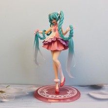 Zljnx 20CM Project Dıva Arcade Pink Cherry Hatsune Miku Figure Anime Girl Figurine Model Decoration Dolls (Yurt Dışından)