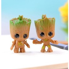 Zljnx 4pcs/set Marvel Guardians Of The Galaxy Avengers Tiny Groot Cute Baby Tree Man Model Figure Toys 5cm (Yurt Dışından)