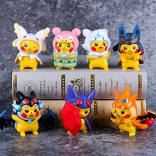 Zljnx 7pcs/set Pokemon Pikachu As Charizard Slowbro Lucario Slowbro Figure Toys 7cm (Yurt Dışından)