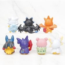 Zljnx 7pcs/set Pokemon Pikachu As Charizard Slowbro Lucario Slowbro Figure Toys 7cm (Yurt Dışından)