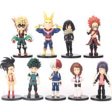 Zljnx 9pcs/set Anime My Hero Academia Statue Figure Model Toys (Yurt Dışından)