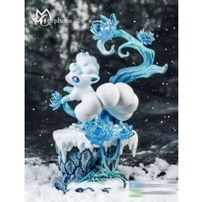 Zljnx Pokemon Anime Figürleri Alolan Vulpix Pvc Heykelcik Aksiyon Figürü Heykeli Koleksiyon Model Dekorasyon Süs Oyuncaklar Noel Hediyesi (Yurt Dışından)