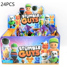 Zljnx 24PCS/BOX Cartoon Game Stumble Fall Guys Action Figures Pvc Model Statue Multiplayer Challenge Types Anime Collection Kids Gifts (Yurt Dışından)