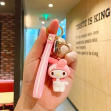 Zljnx Sanrio Karikatür Sakura Kuromi Hello Kitty Kolye Anahtarlık Anahtarlık Anime Aksiyon Figürleri Koleksiyon Model Oyuncaklar Çocuklar Takı Hediyeler (Yurt Dışından)