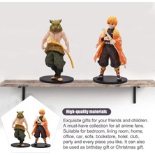 Zljnx Simyron Anime Figure Inosuke Action Figure Cool Anime Statue Cartoon Pvc Anime Figures Q Version Collectibles Model Ornaments 2 Pieces (Yurt Dışından)