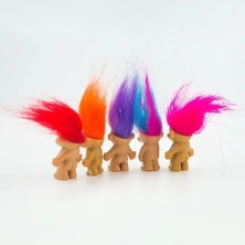 Zljnx 5pcs/lot Funny Trolls Dolls Anime Action Figure Colorful Hair Family Members Models Kids Toys For Children Gift Nostalgic Adult (Yurt Dışından)