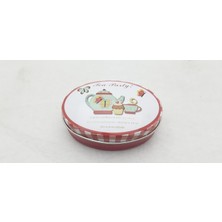 Seçilir Çay Partisi Temalı Takı Aksesuar Saklama Metal Kutusu Model 05