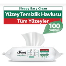 Sleepy Easy Clean Beyaz Sabun Katkılı Yüzey Temizlik Havlusu 100 Yaprak