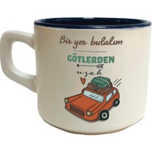 Mor Mürekkep Bir Yer Bulalım Götlerden Uzak Baskılı Siyah Venüs Kupa