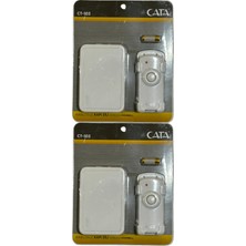 Cata CT-103 Kablosuz Kapı Zili (Beyaz Kenarlı) (2 Adet)