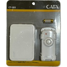 Cata CT-103 Kablosuz Kapı Zili (Beyaz Kenarlı) (2 Adet)