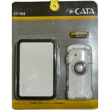 Cata CT-103 Kablosuz Kapı Zili (Siyah Kenarlı)