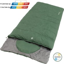 Outwell Contour Lux Xl Yazlık & Kışlık Taraflı -16°c Uyku Tulumu Green