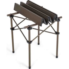 Oneon Express Basic Alüminyum Katlanır Portatif Kamp ve Piknik Masası (Küçük Boy 49CMX52CMX49CM)