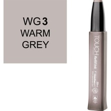 Shinhan Art Touch Twin Marker Refill Alcohol Ink Alkol Bazlı Mürekkep 20 ml Wg3 Warm Grey 3
