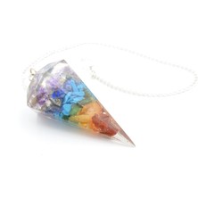 Murty99 Doğal Karışık Taş Çakra Orgonit Pandül Sarkaç 1.kalite 002