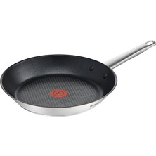 Tefal Simpleo B815S4 Tencere ve Tava Seti, 4 Parça, Paslanmaz Çelik/siyah, 49.1 x 35.3 x 13.3 cm