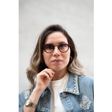 Vor Nişantaşı Oval Leopar Desenli Kadın Güneş Gözlüğü