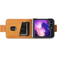 Seashell Digital Samsung Galaxy Z Flip5 5g Deri Telefon Kart Tutucu Telefon Telefon Kılıfı (Yurt Dışından)