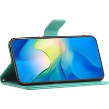 Seashell Digital Samsung Galaxy A24 Için 4g Baskılı Kelebek Çiçek Pu Deri Cüzdan Stand Strap-Chyan Telefon Kılıfı (Yurt Dışından)