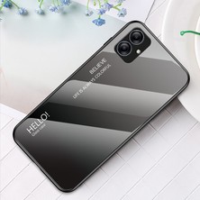 Seashell Digital Samsung Galaxy A04E Için 4G/F04 4G/M04 4g Gradyan Renk Temsilli Cam Sırt Pc Sert Pc Yumuşak Tpu Sıralamaya Dayanıklı Hibrid Telefon Vaka Sınıfı Telefon Kılıfı (Yurt Dışından)