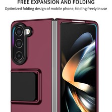 Seashell Digital Samsung Galaxy Z Fold5 5g 5g Kickstand Telefon Kasası Damla Geçirmez Sert Pc Sı Telefon Kılıfı (Yurt Dışından)