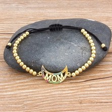 Qiuhong Shop B105 Yüksek Li Ayarlanabilir El Yapımı Bilezik Bakır Kübik Zirkonya Kadınlar Için 6 Stil Seçimi Anne En Iyi Parti Doğum Günü Takı Hediye (Yurt Dışından)