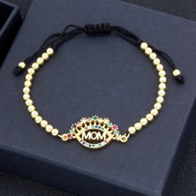 Qiuhong Shop B105 Yüksek Li Ayarlanabilir El Yapımı Bilezik Bakır Kübik Zirkonya Kadınlar Için 6 Stil Seçimi Anne En Iyi Parti Doğum Günü Takı Hediye (Yurt Dışından)