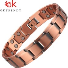 Qiuhong Shop 22CM Tarzı Aletli Bileklik Erkekler Bilezik Takı Yüksek Gau Etkili Güçlü Manyetik Bakır Bilezik Sağlıklı Hologram Bilezikler Için Faydaları Bileklik (Yurt Dışından)