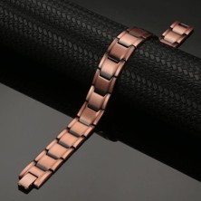 Qiuhong Shop 22CM Tarzı Aletli Bileklik Erkekler Bilezik Takı Yüksek Gau Etkili Güçlü Manyetik Bakır Bilezik Sağlıklı Hologram Bilezikler Için Faydaları Bileklik (Yurt Dışından)