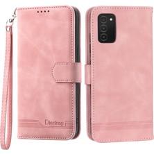 Seashell Digital Dierfeng Df-03 Samsung Galaxy A03S (164.2 x 75.9 x 9.1mm) Için Deri Kasa Stand Cüzdan Çizgileri Basılı Cep Telefonu Telefon Kılıfı (Yurt Dışından)