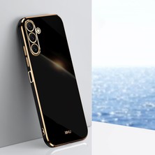 Seashell Digital Samsung Galaxy A24 4g Elektraplatma Telefon Tpu Cover-Black Için Xinli Anti-Drop Telefon Kılıfı (Yurt Dışından)