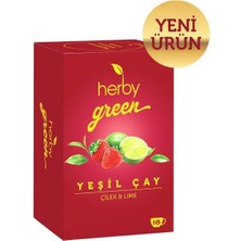 Herby Yeşil Çay Çilek ve Lime x 3 Adet