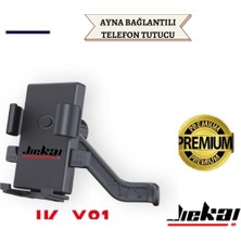 Jiekai Motosiklet  Ayna Uyumlu Telefon Tutucu JX81