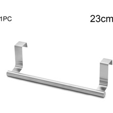 Mingjin Shop2 23CM Tarzı 2 Adet Moda Gümüş Ev Oturma Duş Kapı Kanca Tutucu Askı Banyo Mutfak Paslanmaz Çelik Depolama Rafı Kanca (Yurt Dışından)