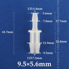 Luoditong Shop 7,9-5,6 mm Stili 20 Adet 200~LASTIK Düz Su Boru Konnektörü Akvaryum Tankı Hava Pompası Hortumu Kaplin Azaltma Bahçe Su Konnektörleri (Yurt Dışından)