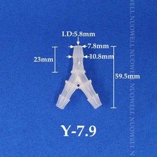 Luoditong Shop 7,9 mm Stili 5 Adet 200~ Y-Tipi Connectorlastic Pagoda Tee Eklemleri Akvaryum Balık Tankı Havalandırıcı Hava Pompası Hortum Bölücüler Konnektör (Yurt Dışından)