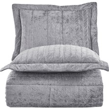 Comfort Yeni Nesil Uykuseti - 6 Parça Velvet Gümüş (230X220CM)