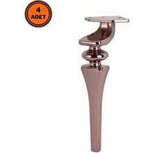 Eym 4 Adet Sintra Lüx Metal Ayak 16 cm Bronz Mobilya Koltuk Ayağı