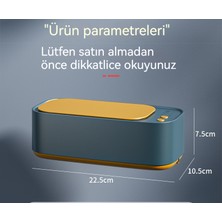 Decisivemicro Gözlük Temizleme Makinesi Taşınabilir Ultrasonik Tam Otomatik Temizleme Makinesi Ev Takı Gözlük Renkli Kontak Kontakları ve Parantez Temizleme Makinesi (Yurt Dışından)