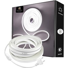 Burul 2 Metre Neon LED Şerit Beyaz Işık 220V SB-0965